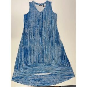 H by Halston High Low Blue Dress Size Medium NWOT